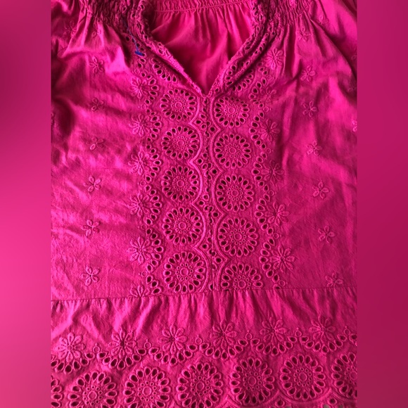 ELLISON Berry Eyelet Top In Berry - Picture 10 of 13